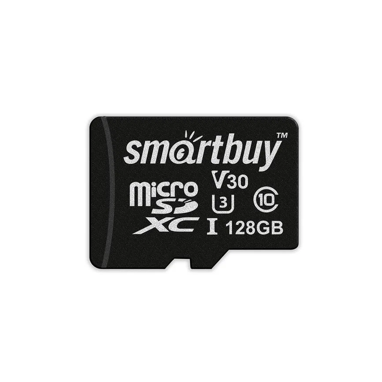 Карта памяти 128GB SmartBuy Сlass 10 UHS-I U3 SD адаптер - фото №7
