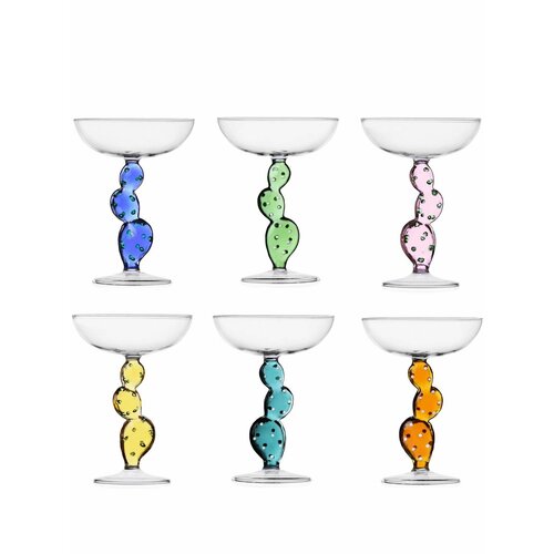 Ichendorf Milano набор Cactus из шести бокалов для шампанского