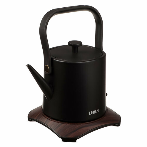 LEBEN Чайник винтаж 08 л на подставке 1000Вт 3618₽