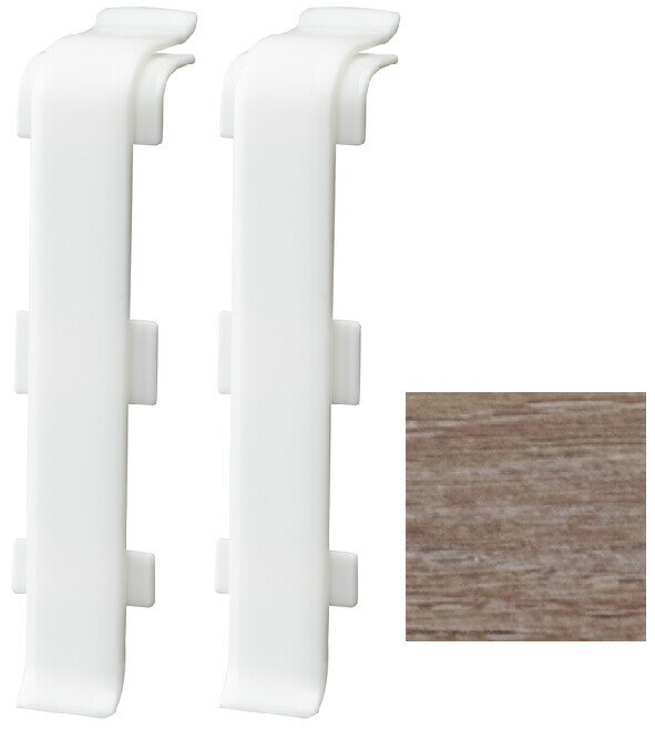 Соединитель для плинтуса Arbiton Indo, цвет 139 Дуб сатин, 2шт.