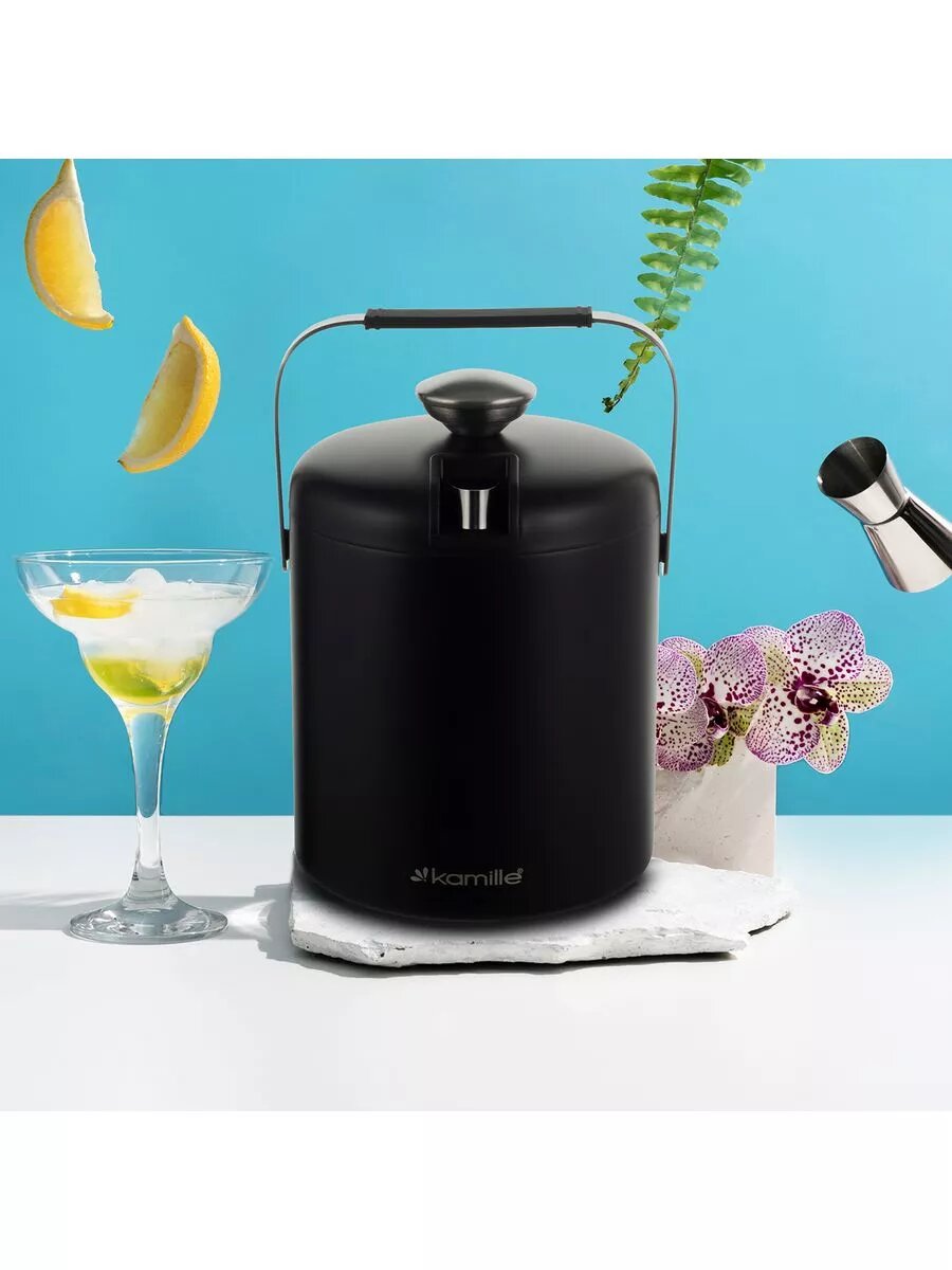 Ведерко для льда с крышкой