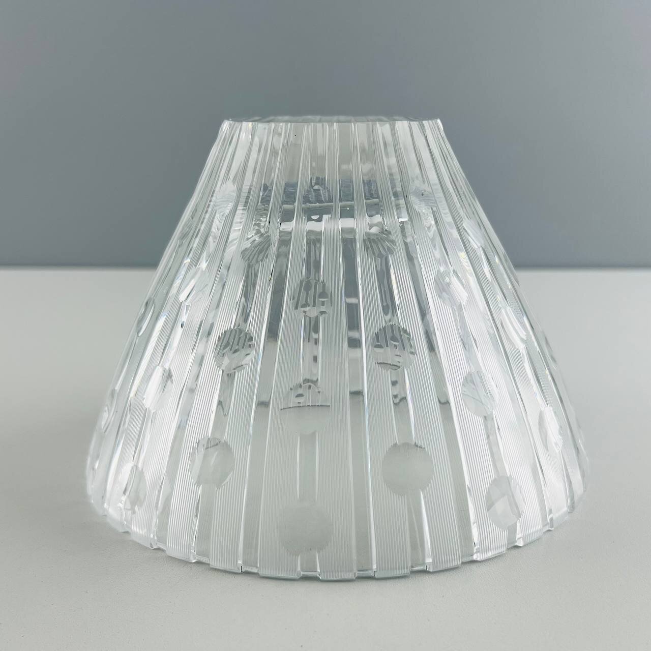 Винтажная конфетница "Бусины". Хрусталь. СССР, 1960-е. — фото 1