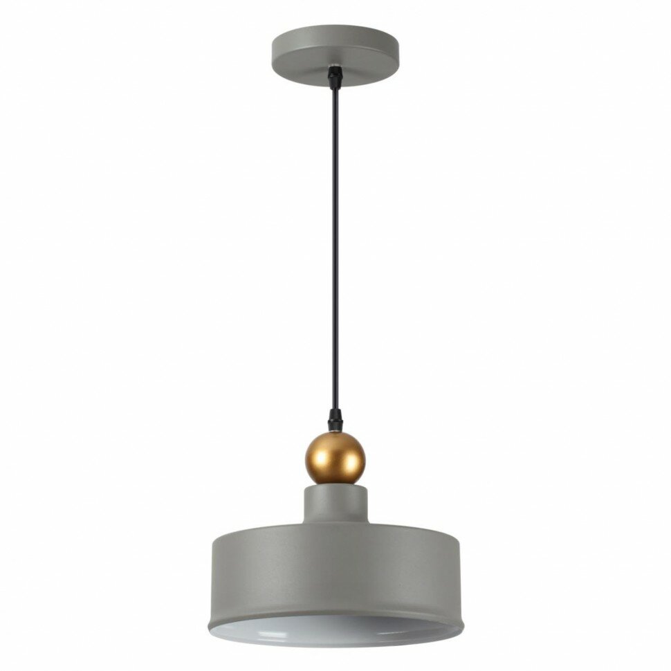Odeon Light 4089/1 PENDANT ODL19 495 серый/золотой Подвес Е27 1*40W BOLLI