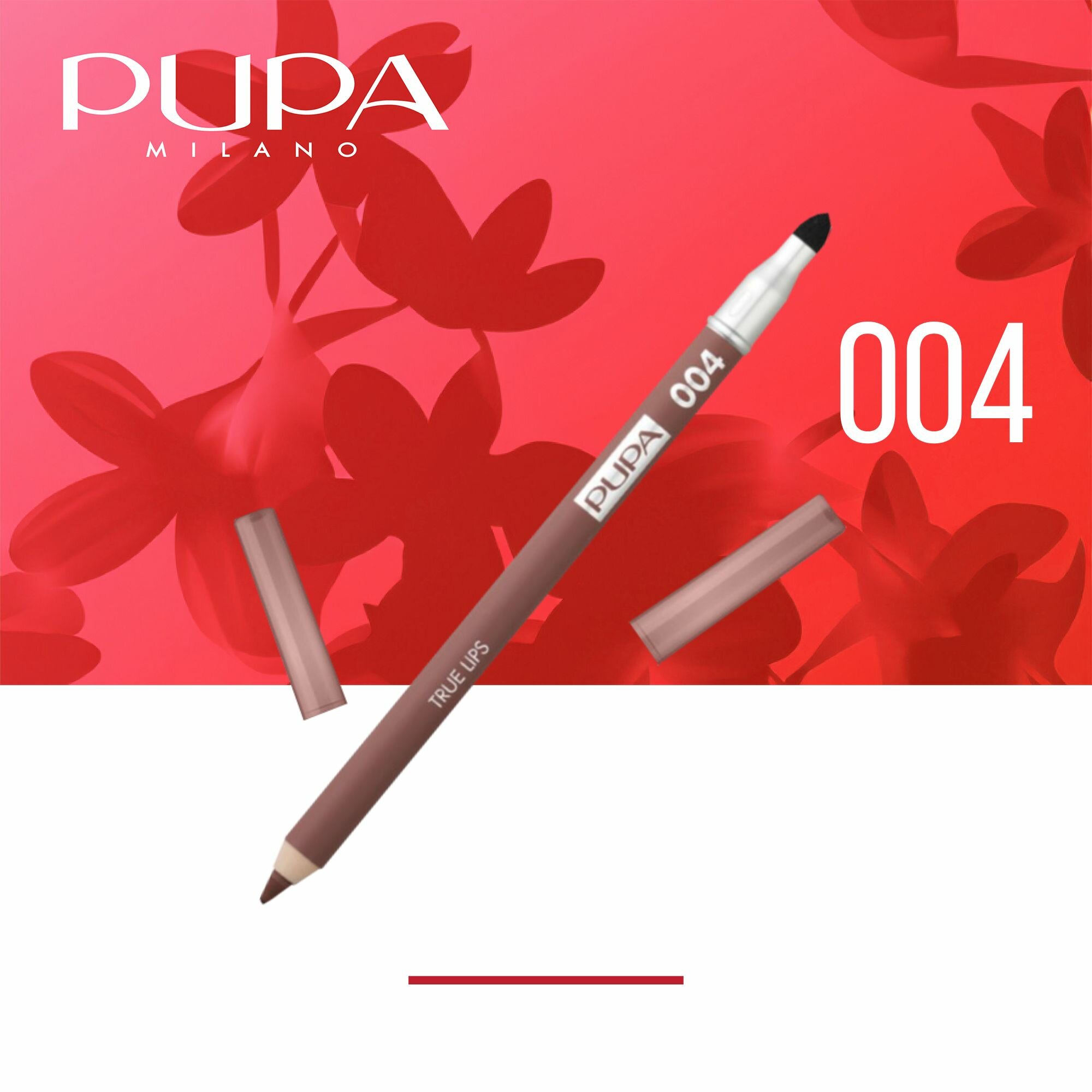 PUPA True Lips Карандаш для губ 004 Plain Brown