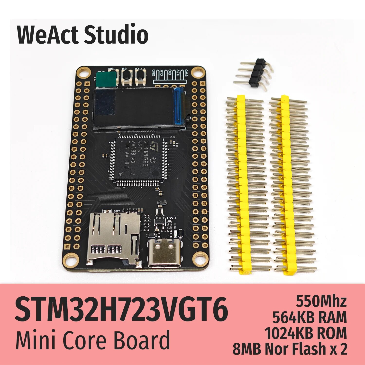 Комплект STM32H723VGT6 STM32H723 STM32H7 STM32H7 STM32 Core Board, H723VG LCD OV7725