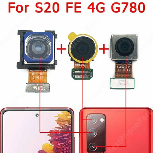 Передняя Задняя камера для Samsung Galaxy S20 FE 4G Lite G780 задняя фронтальная камера Модуль Замена запасные части, S20 FE Back All