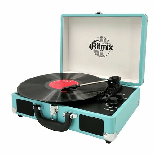 Проигрыватель винила Ritmix LP-160B ременной привод встроенные динамики Bluetooth голубой 5740₽