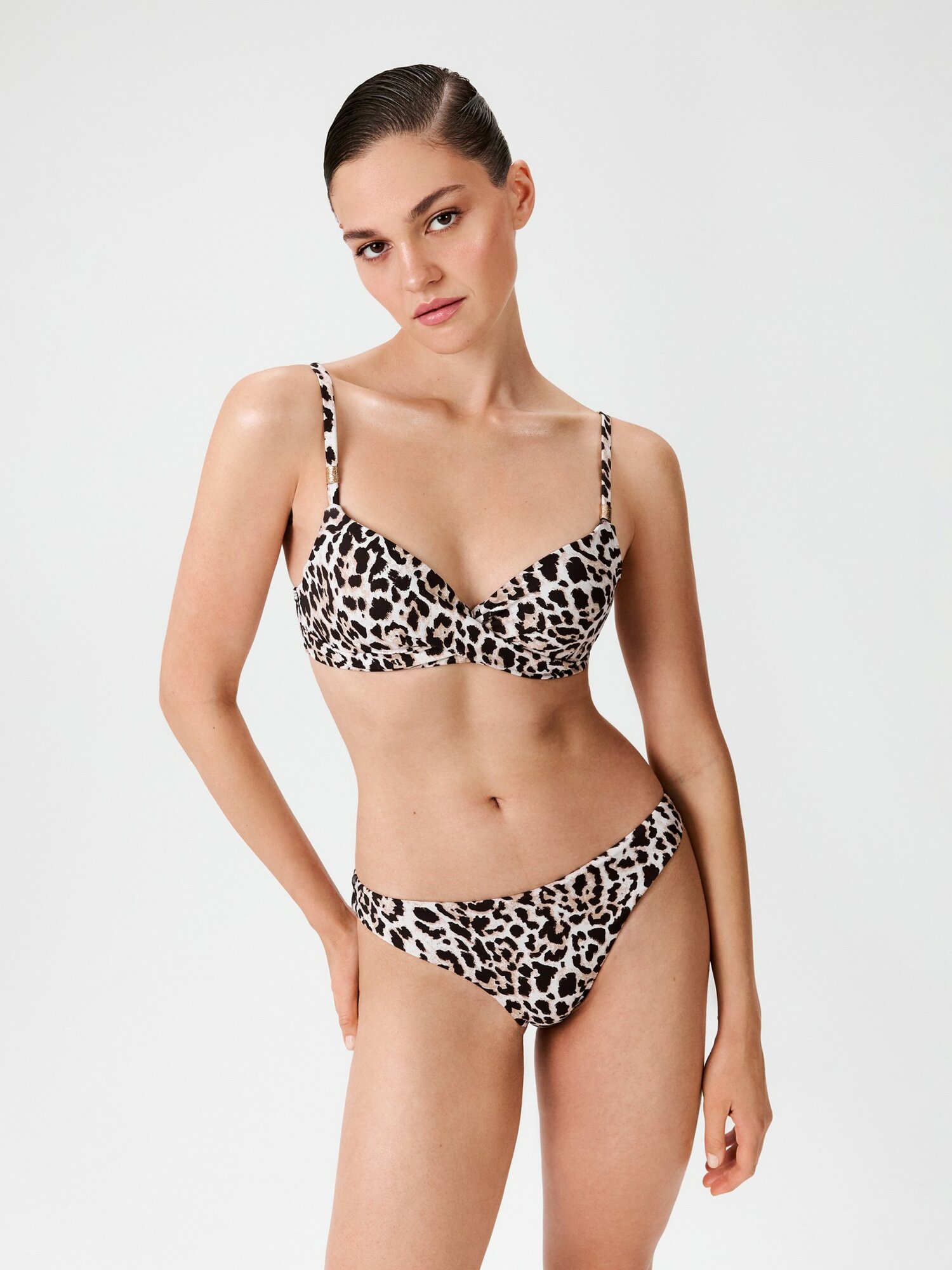 Лиф infinity lingerie Пляжная коллекция 2025, размер 80B, леопардовый принт