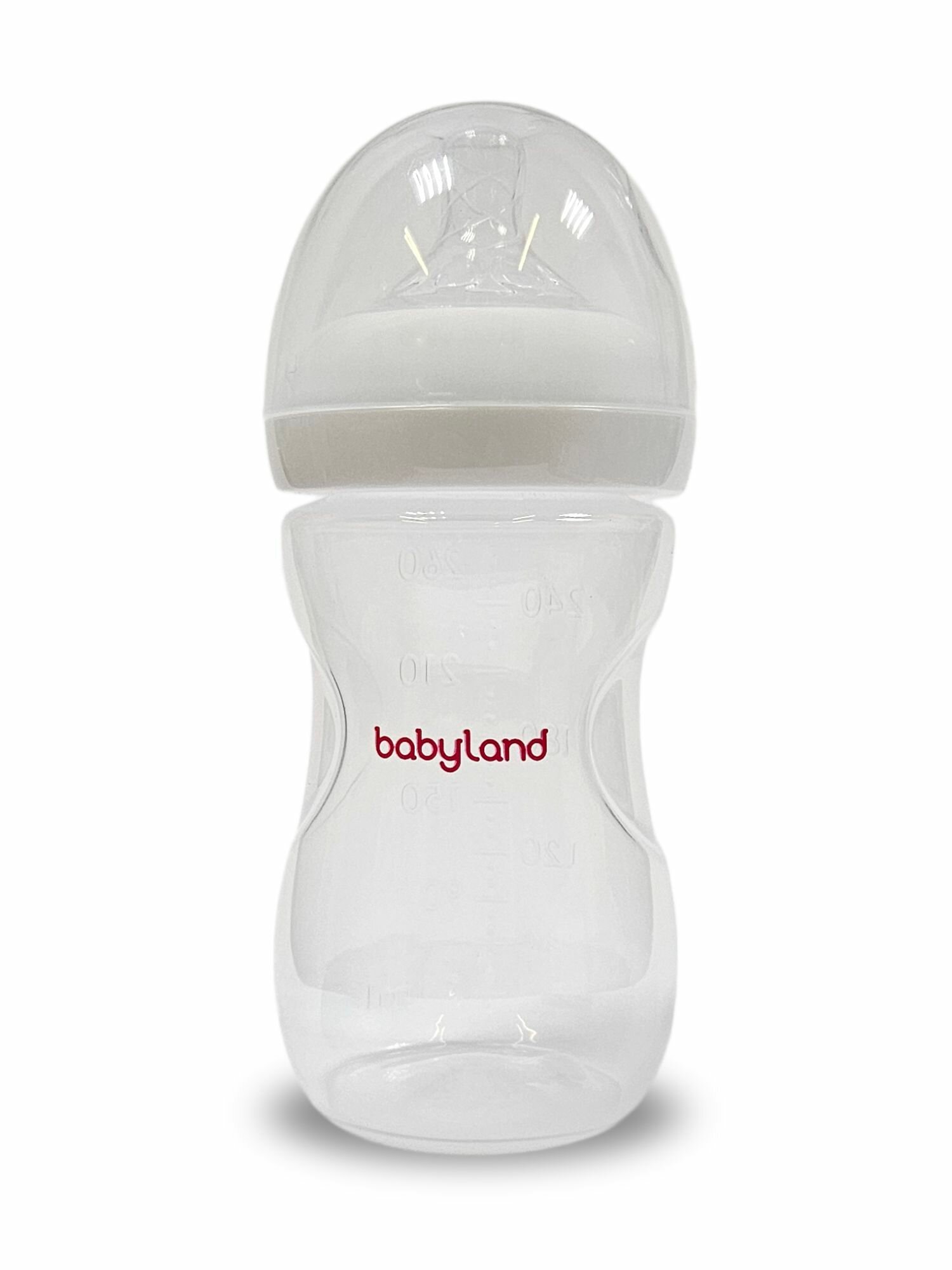 Картинки Бутылочка для кормления Baby Land 260мл широкая соска силикон 6-18мес
