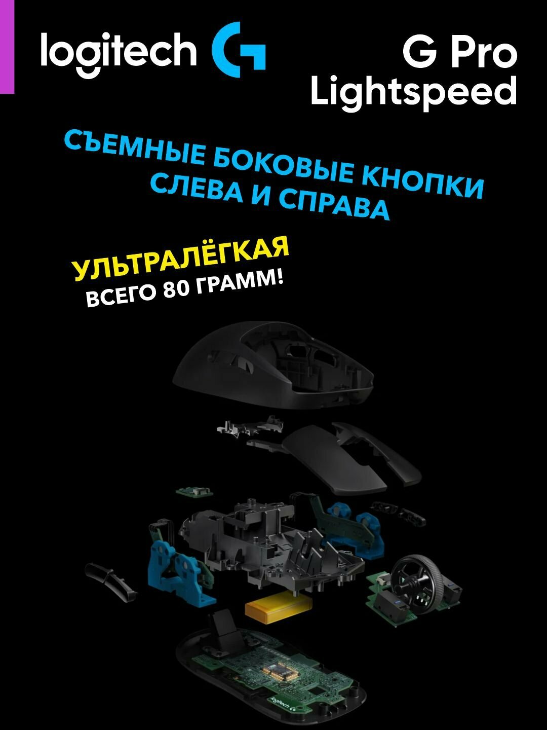 Игровая проводная мышка LOGITECH G403 HERO LIGHTSYNC Corded Gaming, L910-005632 — фото 1