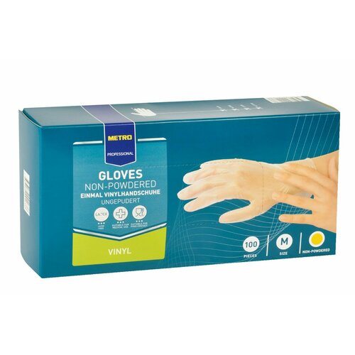 METRO PROFESSIONAL Перчатки виниловые M 100шт 850₽
