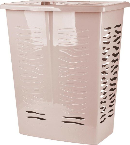 Корзина для белья Keeplex Reguлаr с откидной крышкой 60л 48х345х595см бежевый топаз