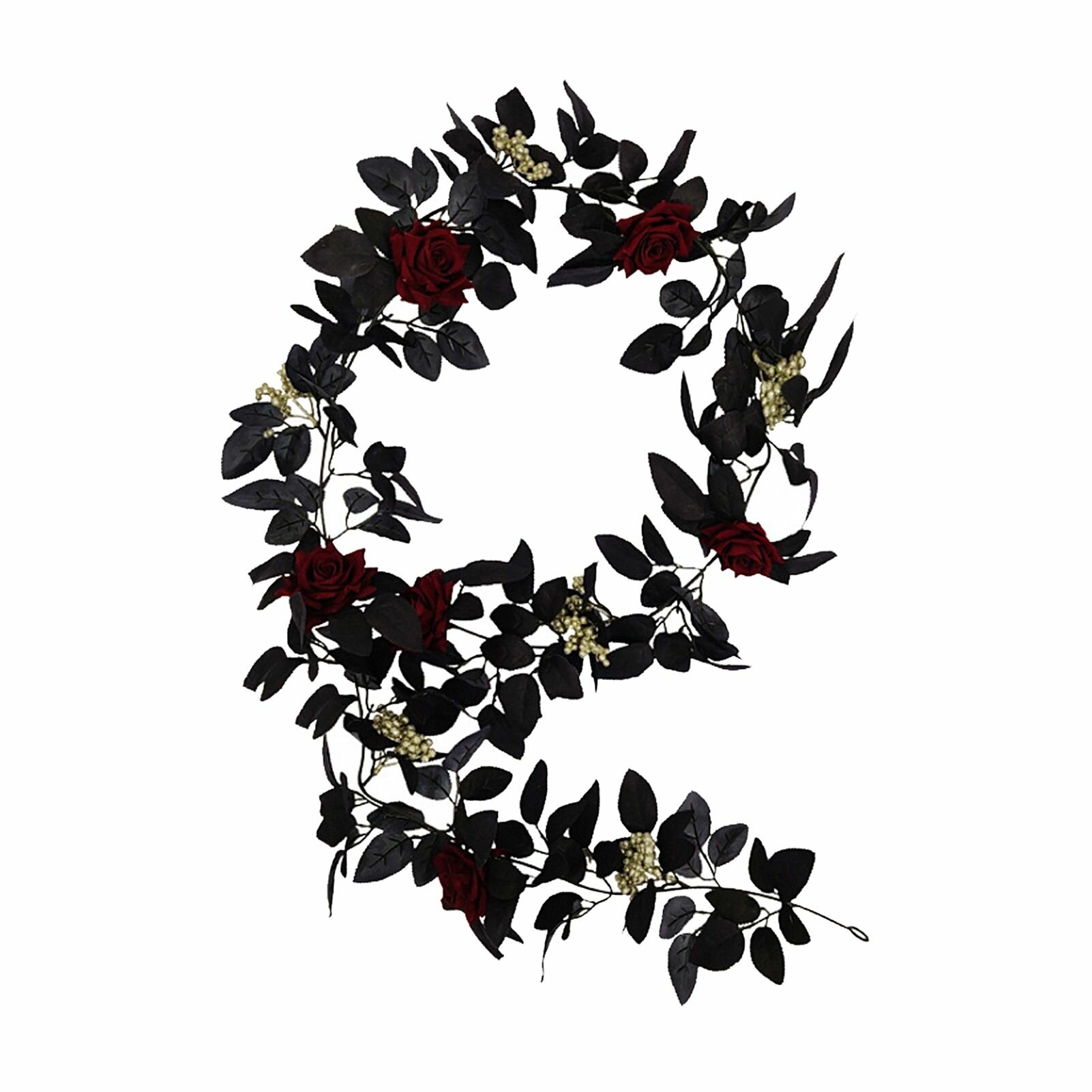 Искусственная розовая лоза подвесная гирлянда для украшений на Хэллоуин праздничная цветочная гирлянда длиной 180 см для украшения вечеринки на открытом воздухе в помещении