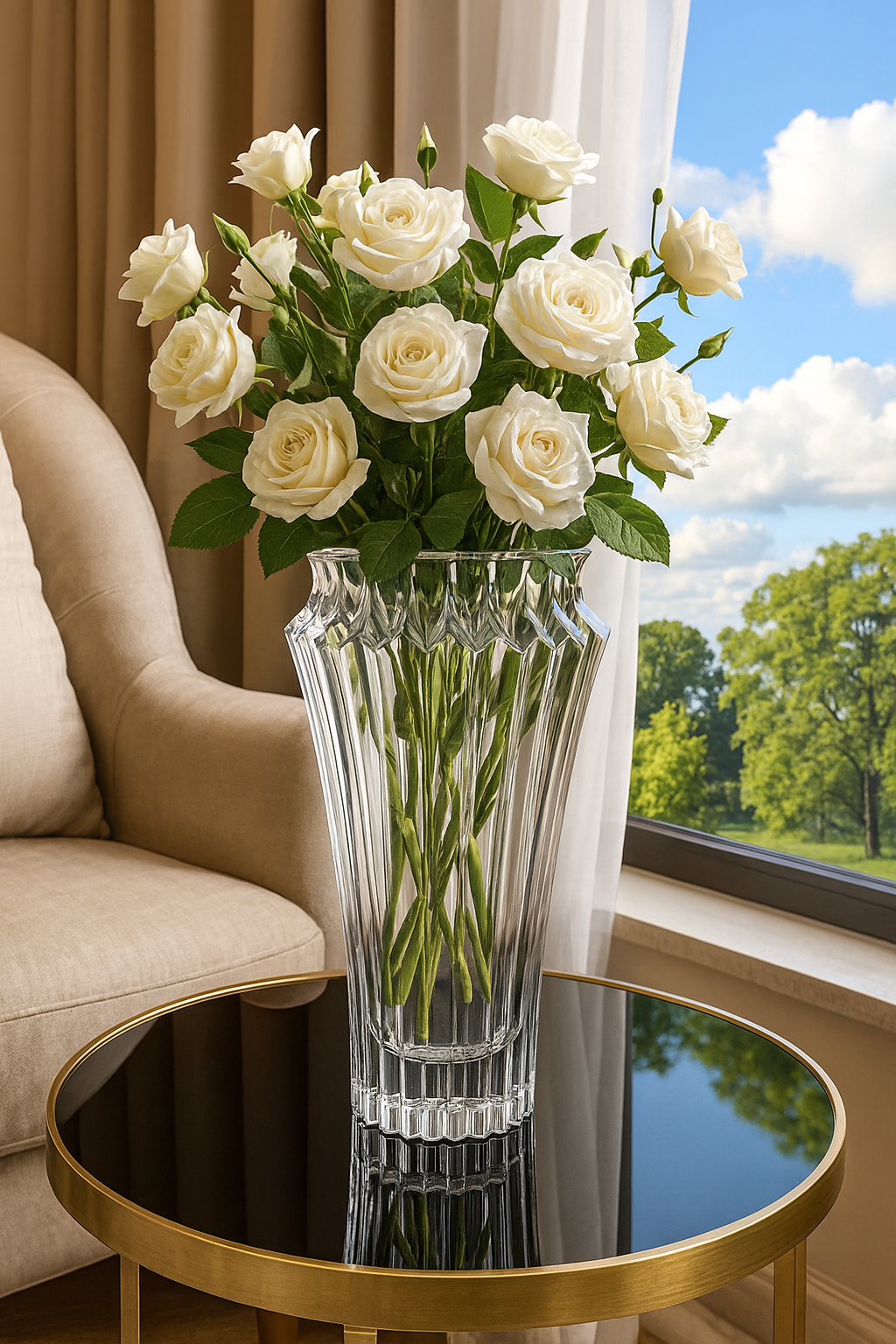 Элегантная ваза для цветов цилиндрической формы — для интерьера и дома