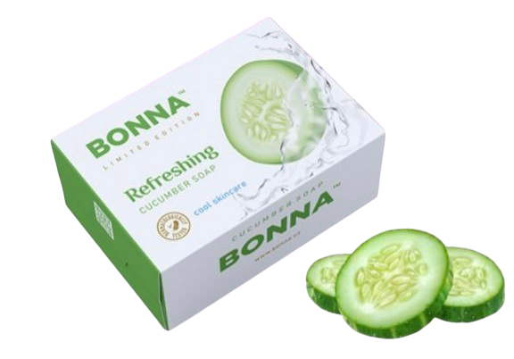 Мыло туалетное твердое Bonna для деликатного очищения кожи 150 г 8 шт