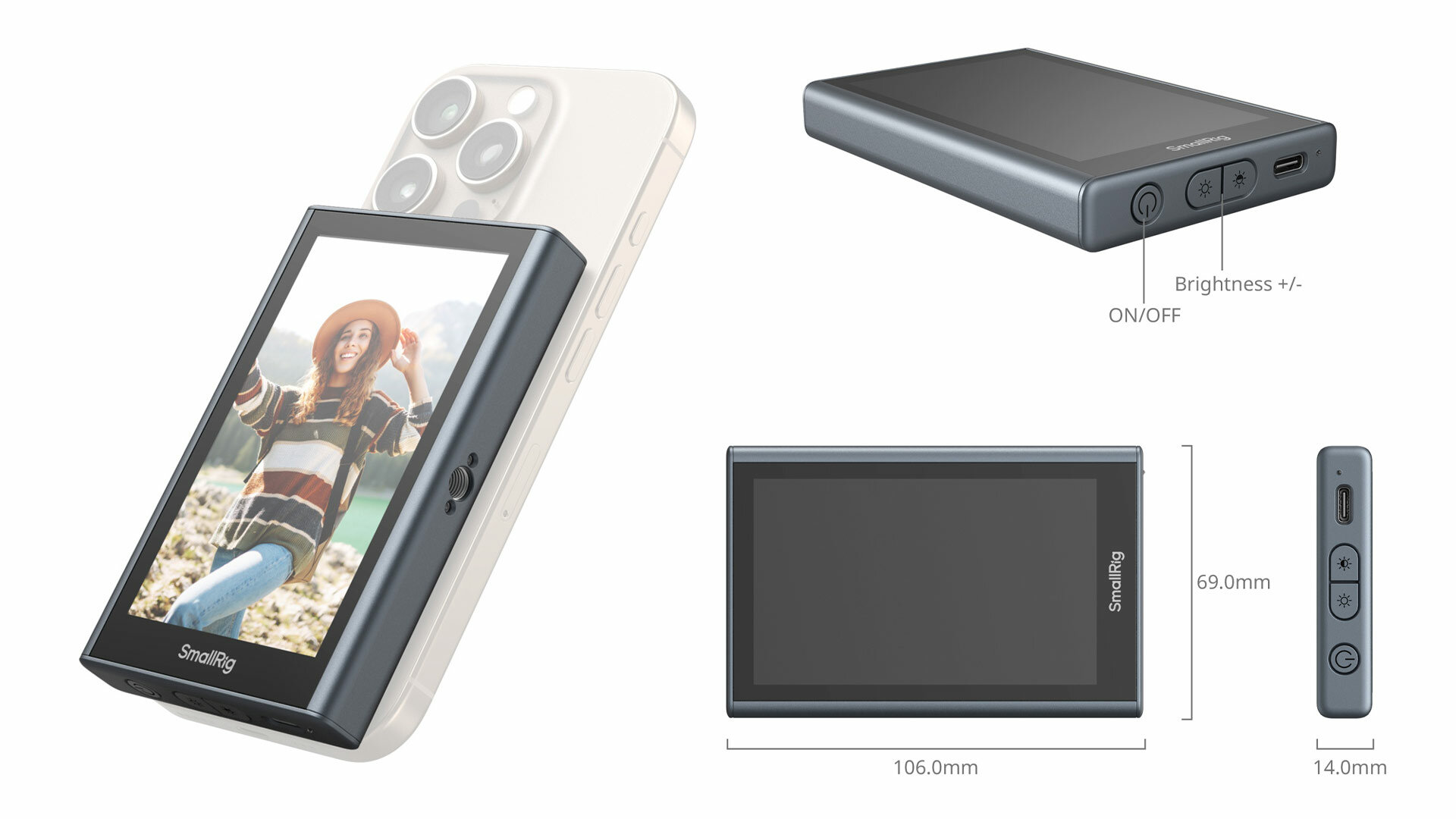 Дополнительный экран для смартфона Smallrig model 4850 универсальный для фото — фото 1