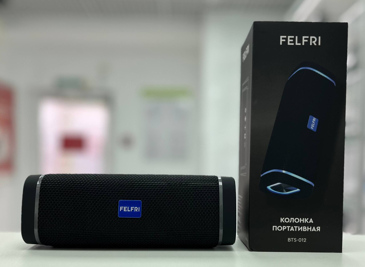Колонка портативная FELFRI блютуз беспроводная 50-20000 Гц