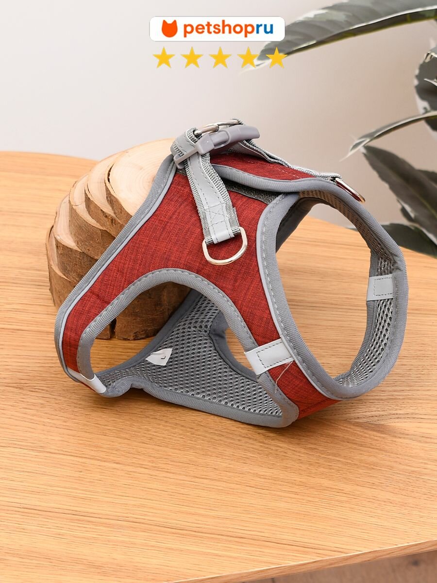 PETSHOP Шлейка анатомическая для собак светоотражающая "Скайлайн", L