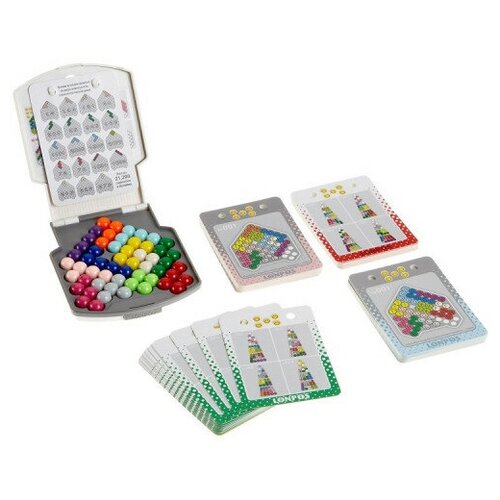 Купить Логическая настольная игра головоломка лонпос Lonpos Colorful Cabin, lonpos 3d головоломка, 808 задач, белый, пластик