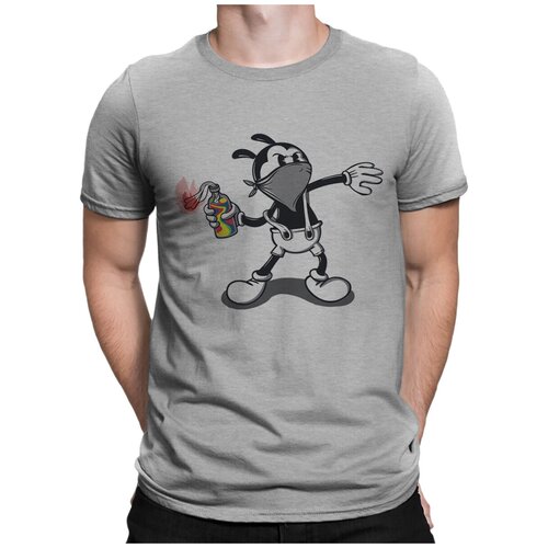 фото Футболка design heroes, размер 3xl, серый