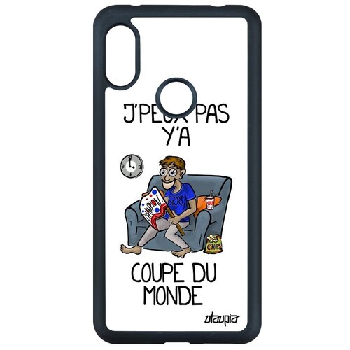 фото Противоударный чехол на телефон // xiaomi redmi note 6 pro // "не могу - кубок мира!" комикс картинка, utaupia, белый