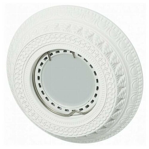 Гипсовый светильник SvDecor SV 7026 белый ф100 мм