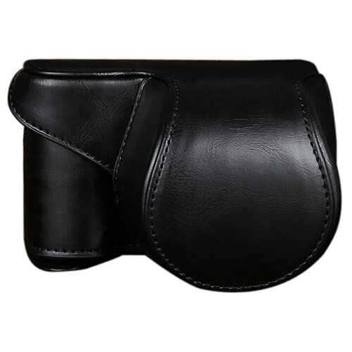 фото Защитный чехол-футляр mypads tc-1715 для фотоаппарата fujifilm x-a5/ x-a20/ x-20 противоударный усиленный легкий из качественной кожи черный