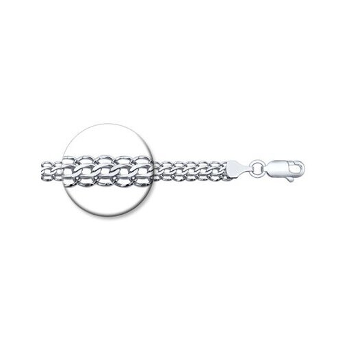 фото Серебряный браслет плетение питон sokolov 965150704 diamant-online