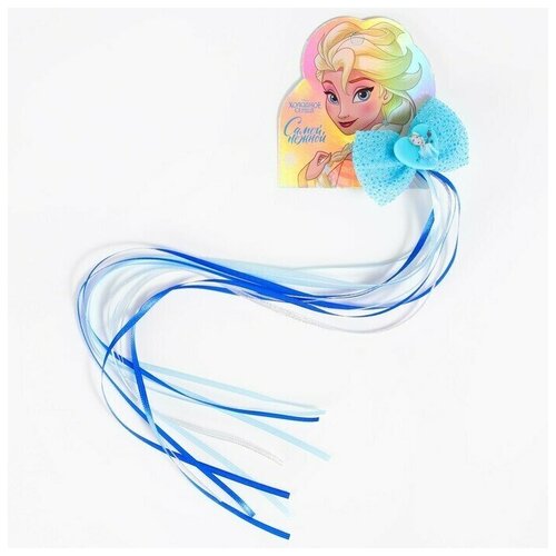Заколка для волос бант голубой 40 см Эльза Холодное сердце 578₽