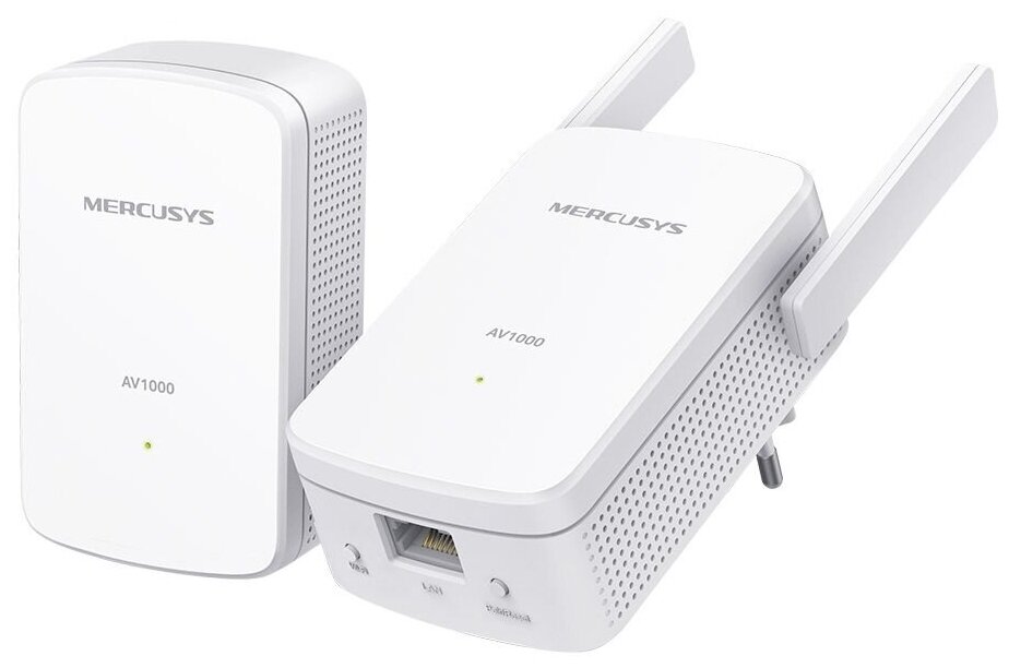 Сетевой адаптер Powerline Mercusys MP510 KIT N300 Gigabit Ethernet ант. внеш. несъем. 2ант. упак.2шт