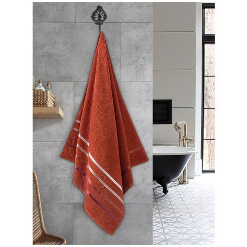 фото Полотенце махровое "karna" classic 70x140 - кирпичный