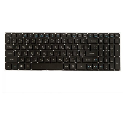 Клавиатура для ноутбука Acer для Aspire VN7-593G VN7-593G-73FZ VN7-593G-73KV VN7-593G-75AG черная без рамки с подсветкой 2687₽