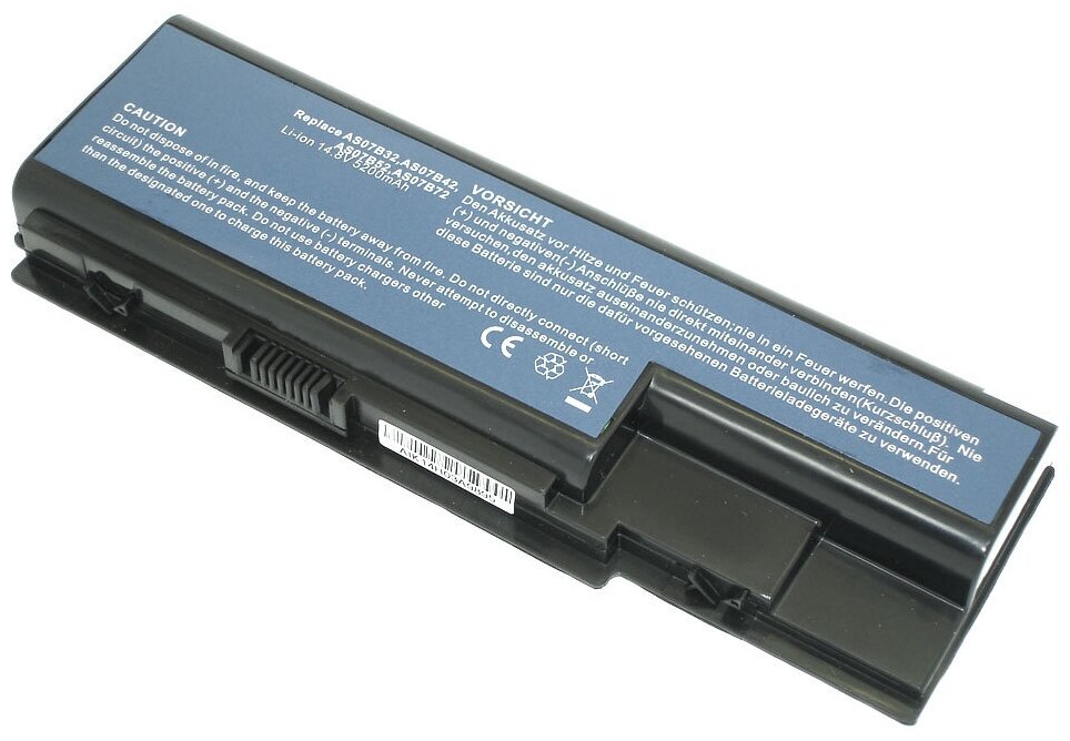 Аккумуляторная батарея для ноутбука Acer Aspire 5520 5920 6920G 7520 14.8V 5200mAh OEM черная