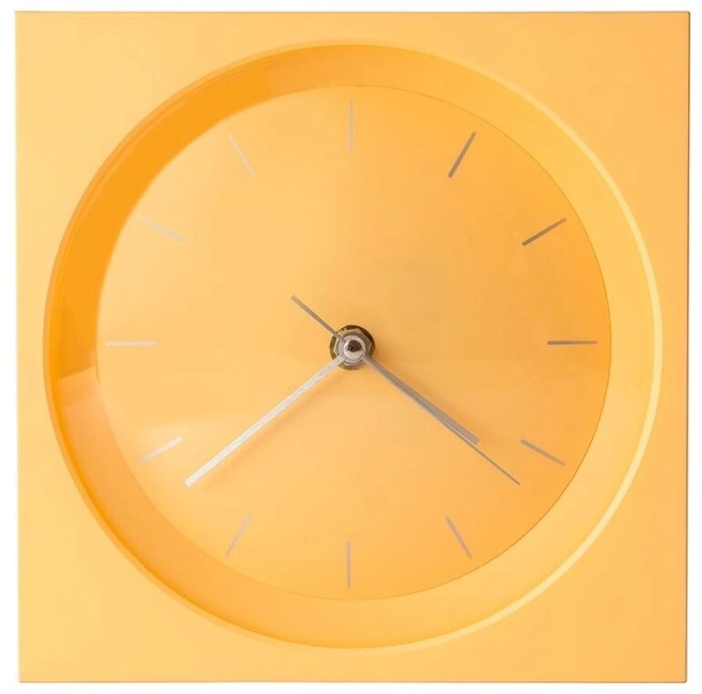 Часы настенные кварцевые Феникс Present 83192/93, желтый