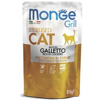 Monge cat grill pouch паучи для стерилизованных кошек итальянская курица 85г