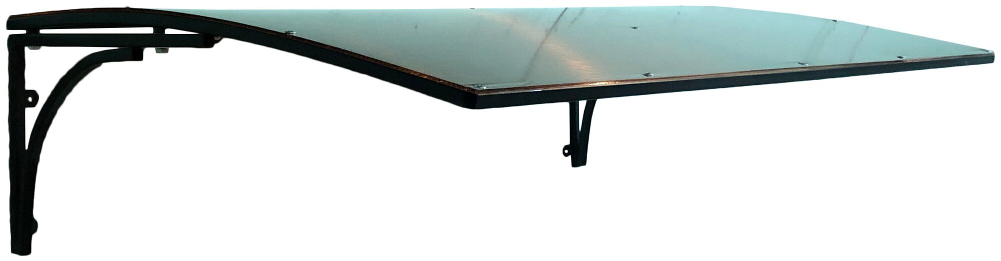 Козырек металлический над крыльцом, над входной дверью YS51B, ArtCore, черный - фотография № 3