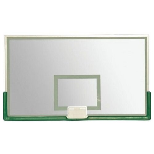 фото Щит баскетбольный игровой 1050х1800 мм, стекло 10 мм с ударопрочной пленкой, zso