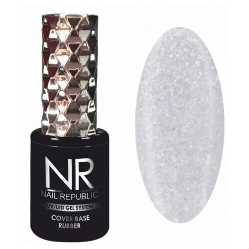 nail republic база для гель лака versales 131 Nail Republic Базовое покрытие Cover Base Rubber Stone crumb, №33, 10 мл