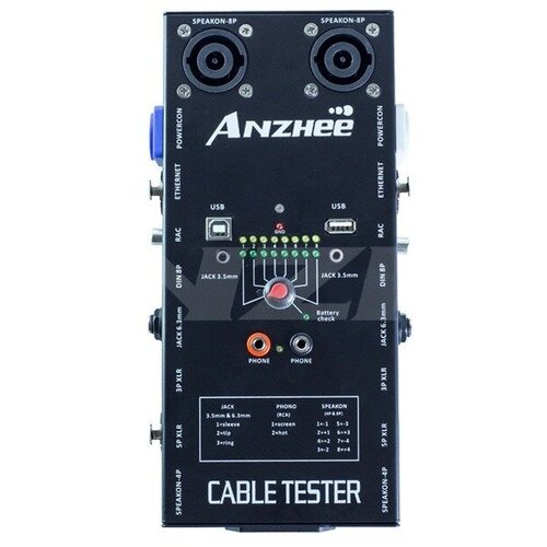 Кабельный тестер Anzhee Cable Tester noyafa nf 300 rj11 rj45 bnc network lan cable tester cable errors tester wire tracker length tester anti interference meter