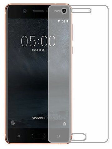 Nokia 5 защитный экран Гидрогель Прозрачный (Силикон) 1 штука