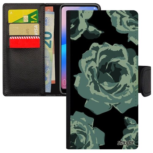 фото Красивый чехол-книжка на смартфон // huawei p30 lite // "цветы" букет романтика, utaupia, серый