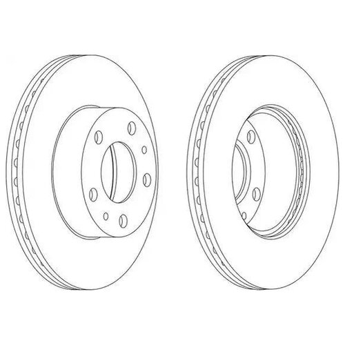 фото Диск тормозной citroen jumper/fiat ducato/peugeot boxer 94- передний d 280мм. ferodo ddf767