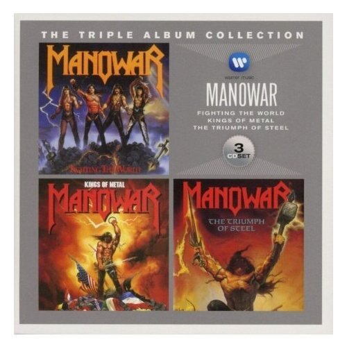 Компакт-Диски, Warner Music, MANOWAR - The Triple Album Collection: Fighting The World / Kings Of Metal / The Triumph Of Steel (3CD)