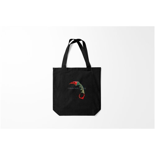 фото Сумка-шоппер / 40х40 см / counter strike cs go керамбит рубин karambit doppler ruby burnettie