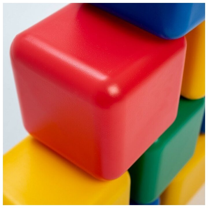 Набор цветных кубиков, 12 штук, 12 х 12 см - фотография № 3
