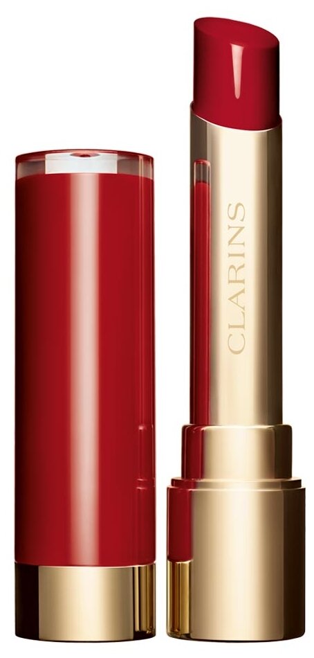 Clarins Joli Rouge Lacquer Питательная губная помада с лаковым покрытием -оттенок 754L deep red.