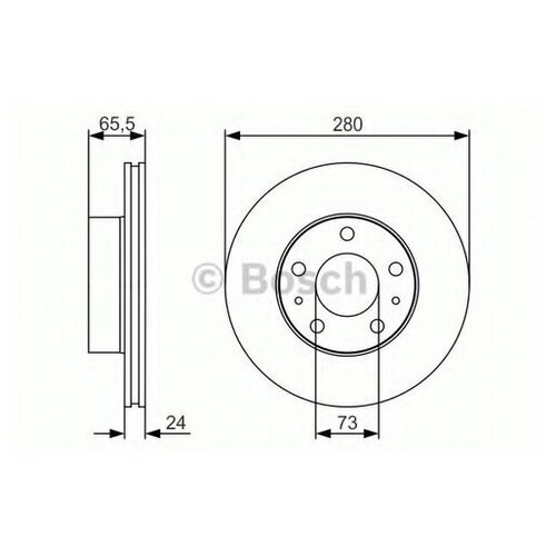 фото 0 986 479 r98_диск тормозной передний!\ fiat ducato, citroen jumper all 94> bosch 0986479r98