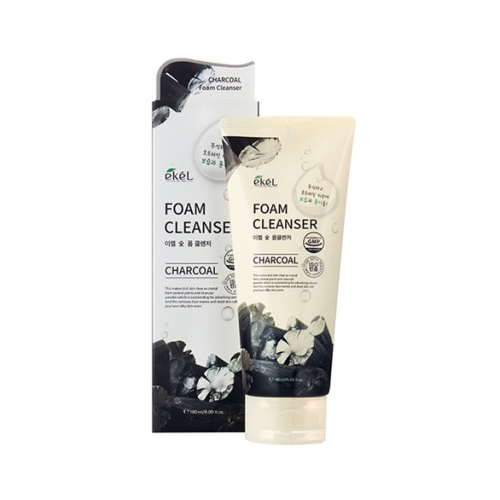 EKEL Пенка для умывания с экстрактом древесного угля Foam Cleanser Charcoal пенка для снятия макияжа lakrin professional пенка для умывания лица с кислотами для жирной кожи