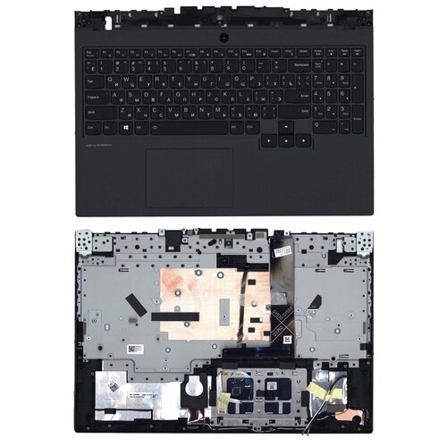 Клавиатура для ноутбука Lenovo 5CB0Z27687 черная с черным топкейсом 767000₽
