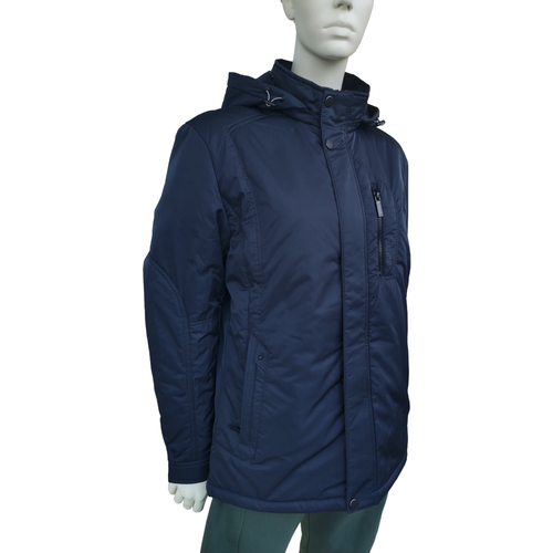  куртка Saz, демисезон/лето, силуэт прямой, съемный капюшон, карманы, регулируемый край, размер 50, серый
